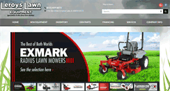 Desktop Screenshot of leroyslawnequipment.com